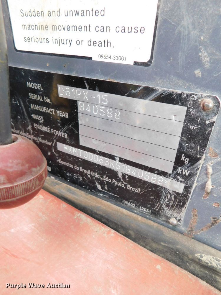 image for item DJ5843 2006 Komatsu D61PX-15 dozer