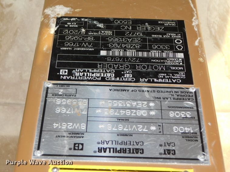 image for item DJ5848 1995 Caterpillar 140G VHP  motor grader