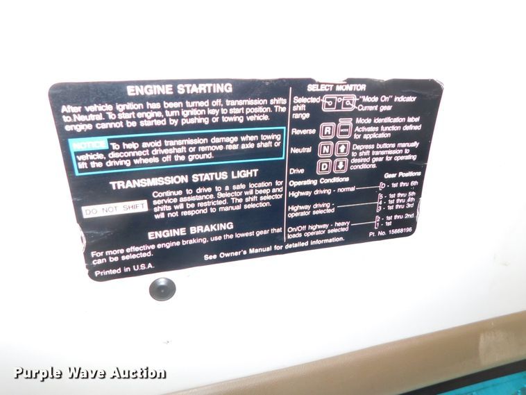 image for item DJ5849 2001 GMC C7500  forestry bucket truck