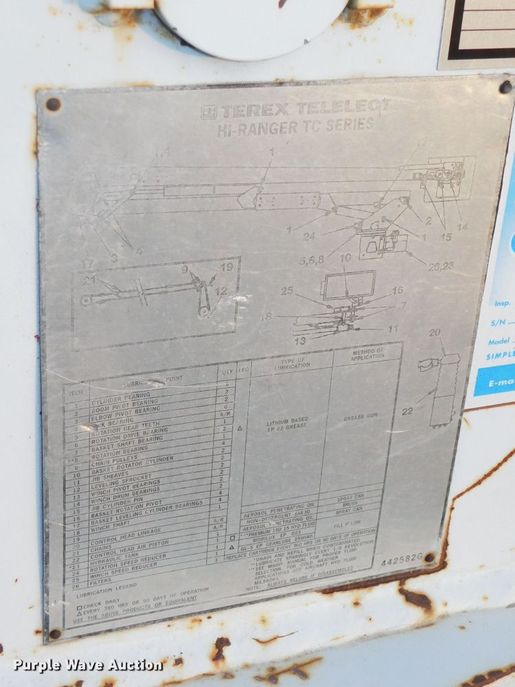 image for item DJ5849 2001 GMC C7500  forestry bucket truck