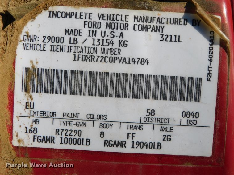 image for item DJ5855 1993 Ford L7000  dump truck