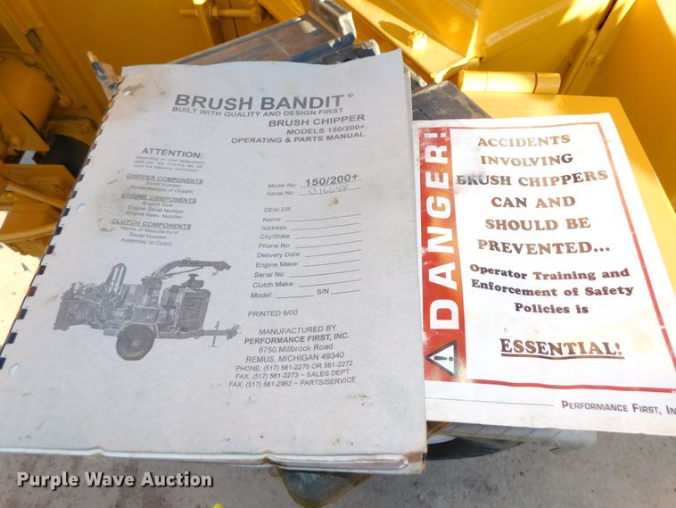 image for item DJ5858 Bandit 150  wood chipper