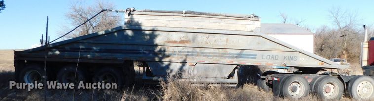 image for item DJ5881 1985 Load King 1827-0-3AXLE bottom dump trailer
