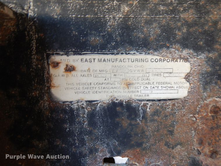 image for item DJ6054 1979 East end dump trailer