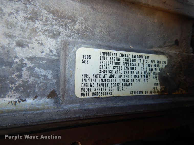 image for item DJ6734 1996 Western Star 4964F  dump truck