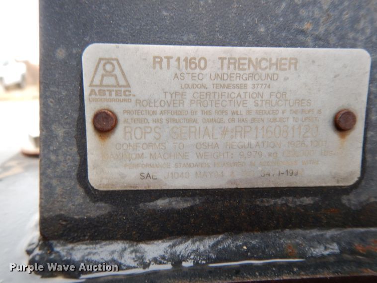 image for item DJ8077 2008 Aztec RT1160  rock saw