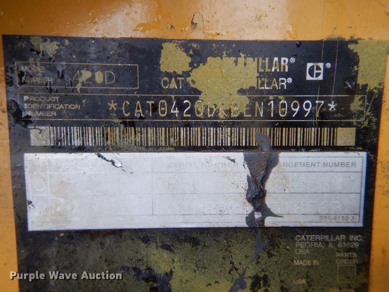 image for item DJ8540 2005 Caterpillar 420D IT  backhoe