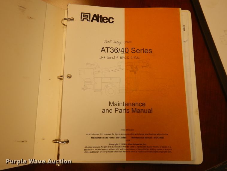 image for item EY9146 2015 Dodge Ram 5500  bucket truck