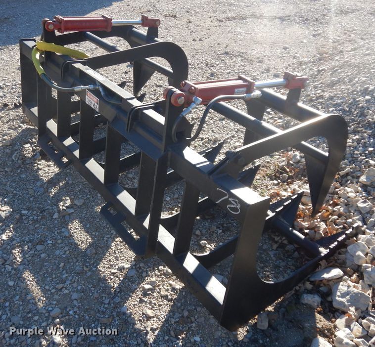 image for item EY9173 77"W skid steer grapple bucket