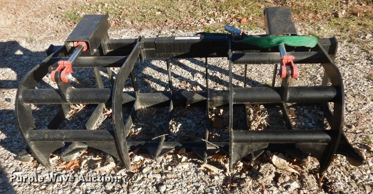 image for item EY9176 71"W skid steer grapple bucket