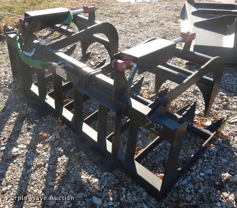 image for item EY9176 71"W skid steer grapple bucket