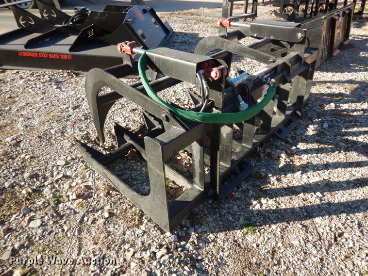 image for item EY9176 71"W skid steer grapple bucket