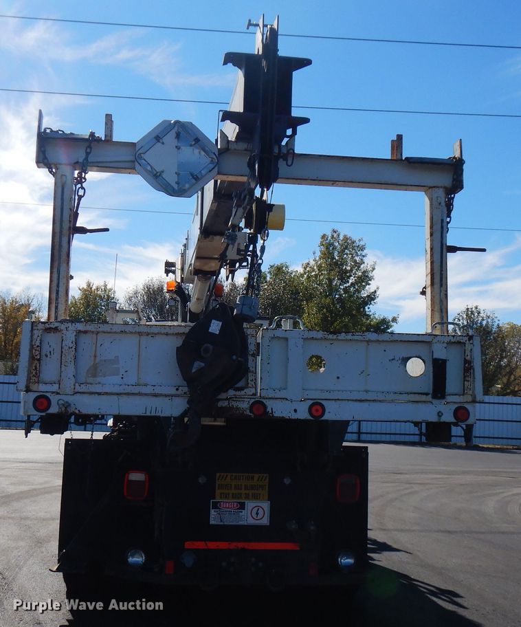 image for item FW9879 2009 Sterling L-Line  crane truck with dump bed