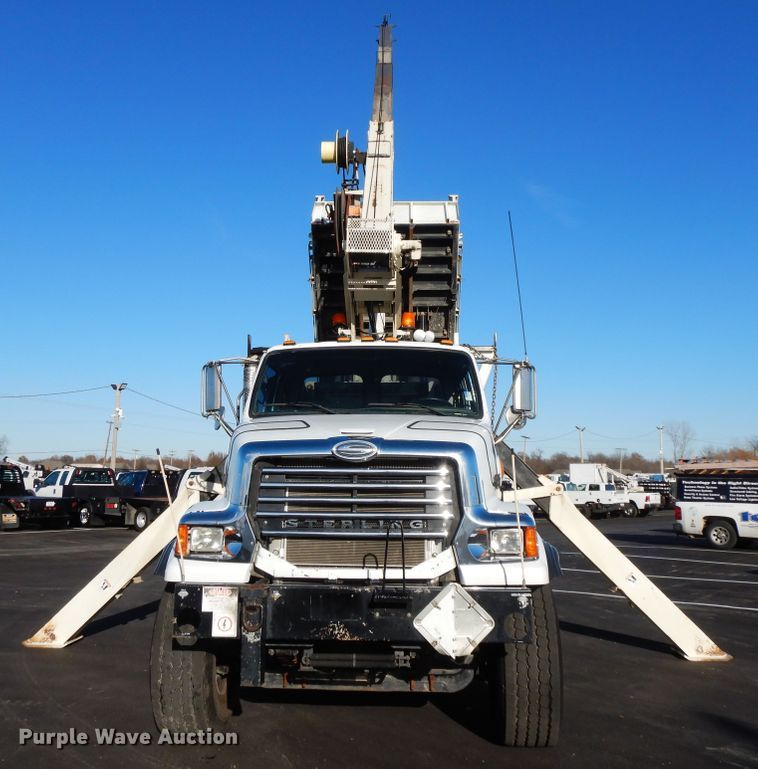 image for item FW9879 2009 Sterling L-Line  crane truck with dump bed