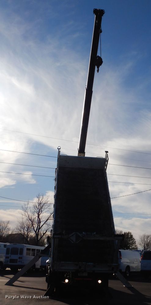 image for item FW9879 2009 Sterling L-Line  crane truck with dump bed