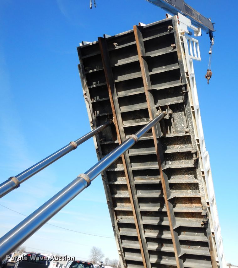 image for item FW9879 2009 Sterling L-Line  crane truck with dump bed