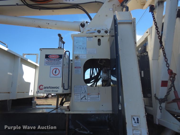 image for item FW9879 2009 Sterling L-Line  crane truck with dump bed