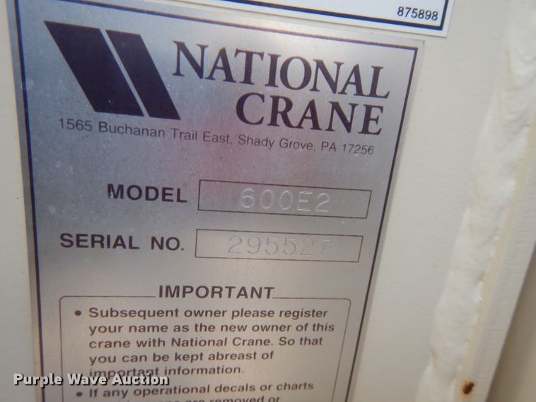 image for item FW9879 2009 Sterling L-Line  crane truck with dump bed