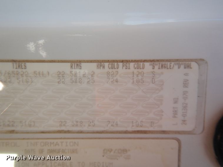 image for item FW9879 2009 Sterling L-Line  crane truck with dump bed