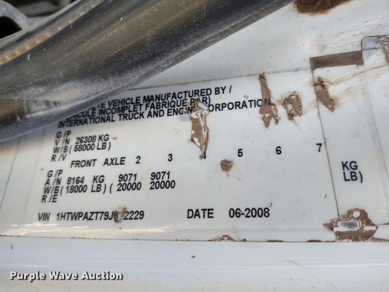 image for item FY9794 2009 International 7500  dump truck