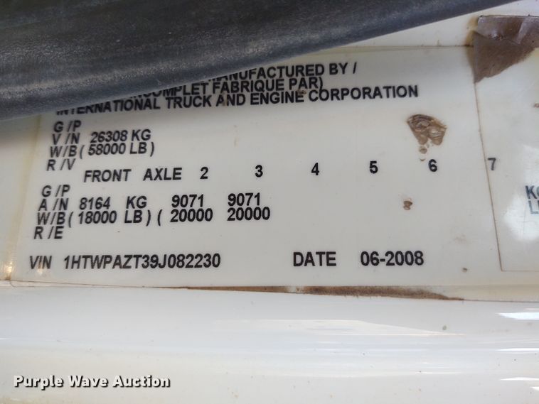 image for item FY9804 2009 International 7500  dump truck