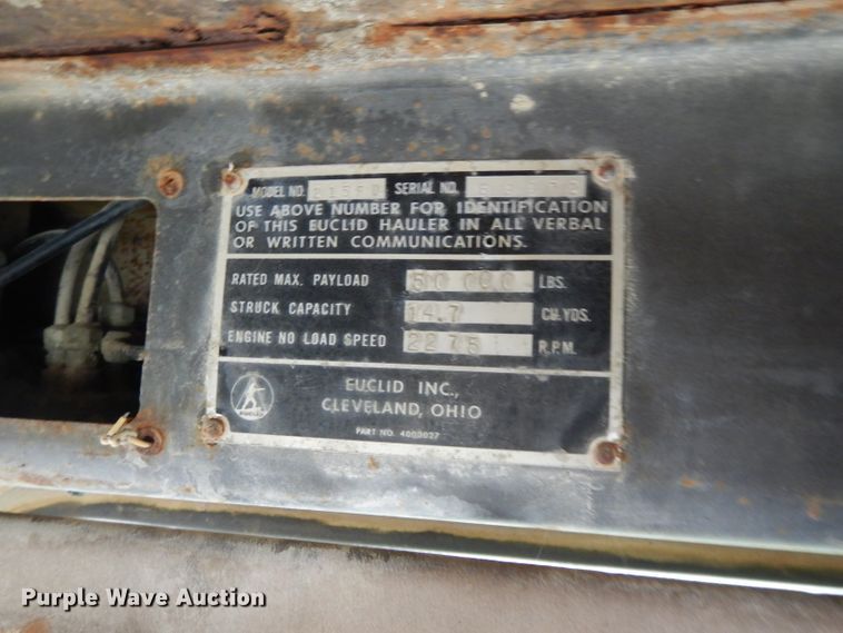 image for item GH9045 1980 Euclid 215FD  haul truck