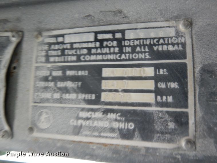 image for item GH9047 1979 Euclid 215FD  haul truck