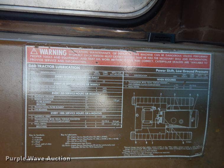 image for item GK9540 1981 Caterpillar D6D  dozer