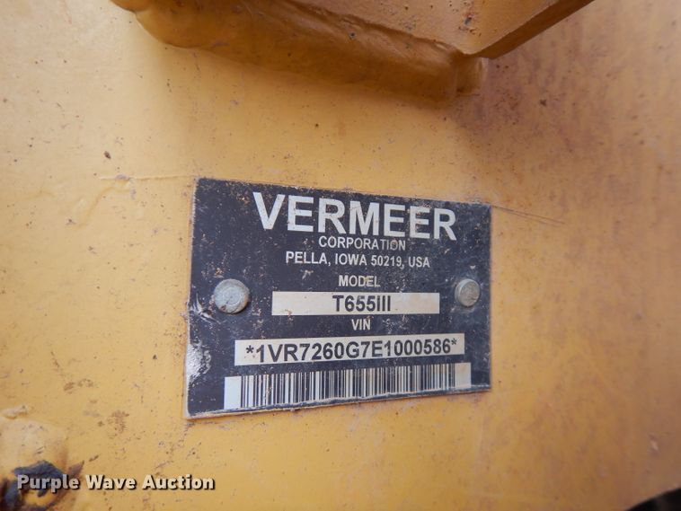 image for item GK9545 2014 Vermeer Commander T655 III  trencher
