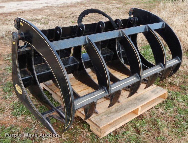 image for item GK9634 M&M 72"W skid steer grapple bucket
