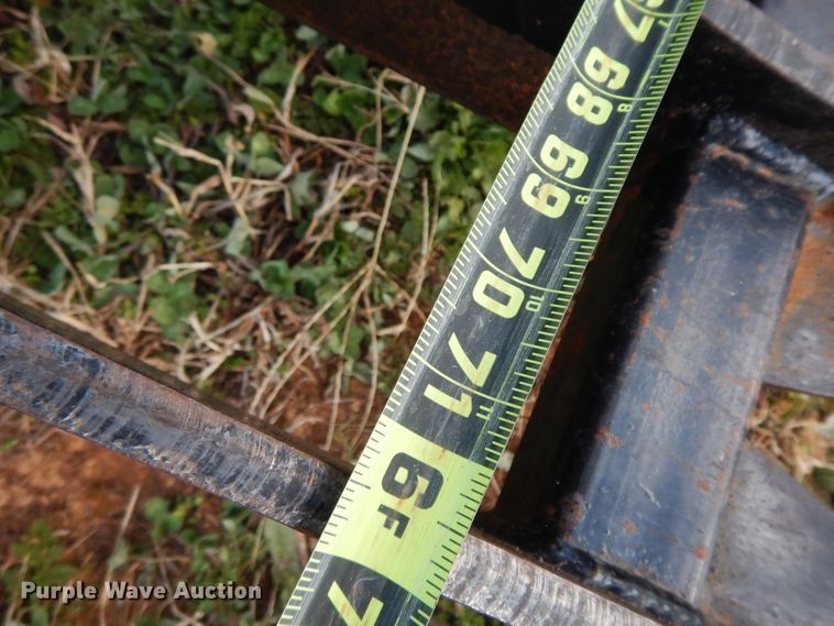 image for item GK9634 M&M 72"W skid steer grapple bucket