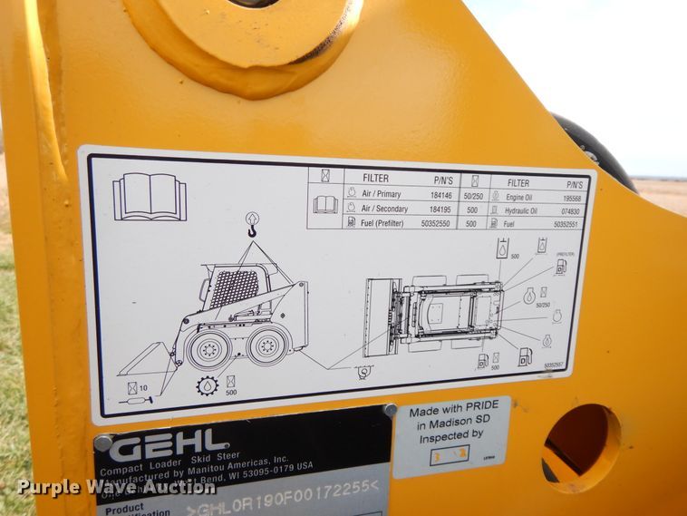 image for item GK9641 2015 Gehl R190  skid steer loader