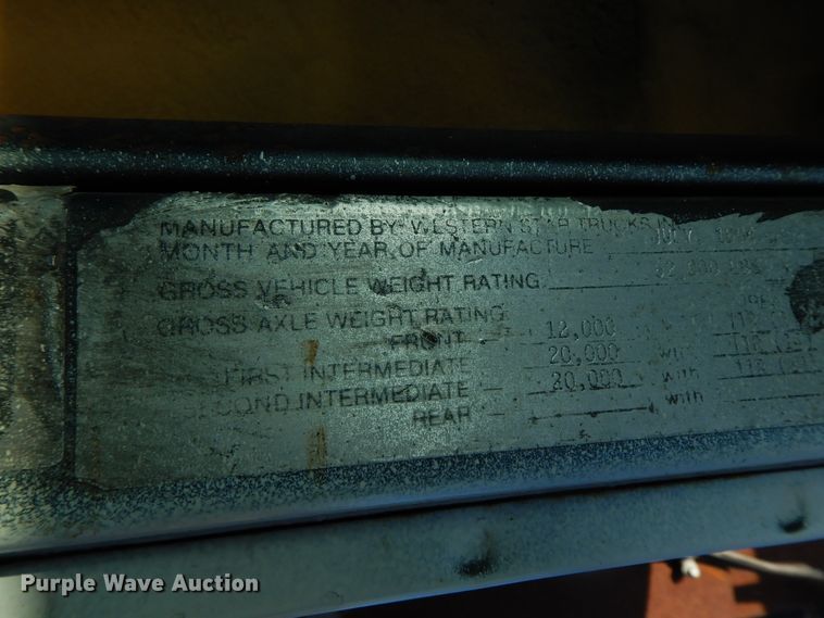 image for item GK9655 1995 Western Star 4900  dump truck