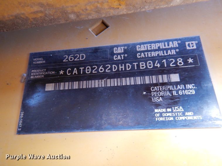 image for item HD9180 2015 Caterpillar 262D  skid steer loader