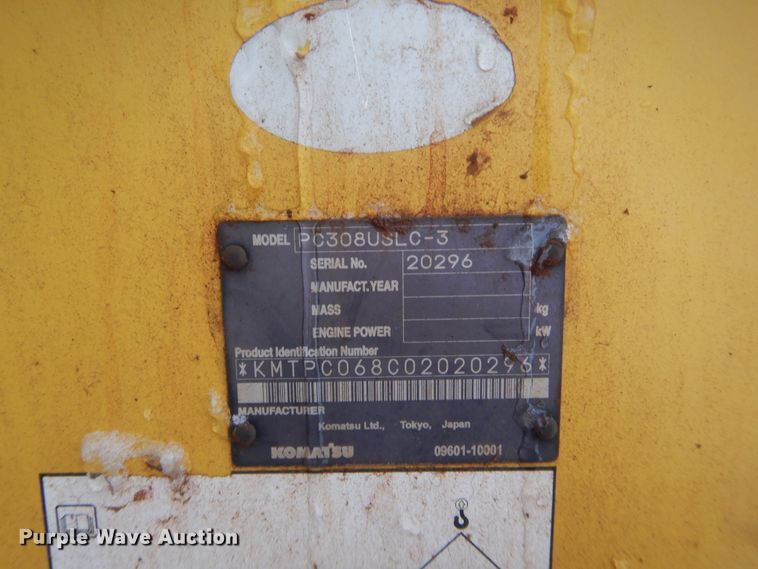 image for item HG9754 2005 Komatsu PC308USLC-3 excavator