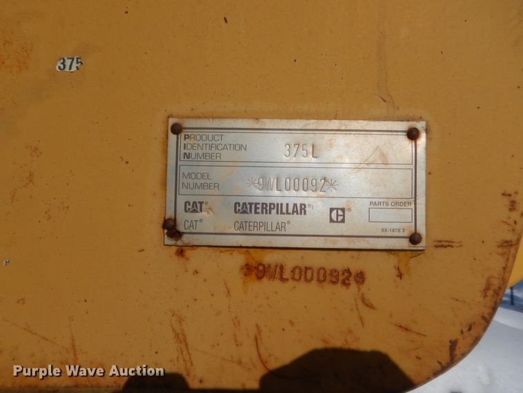 image for item HG9755 1994 Caterpillar 375L  excavator