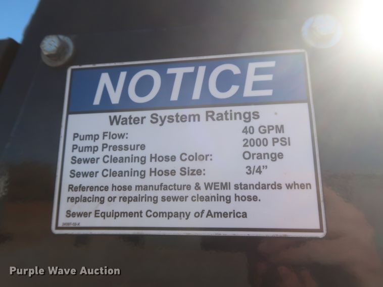 image for item HK9610 2015 Ford F550 Super Duty XL  sewer jetter truck