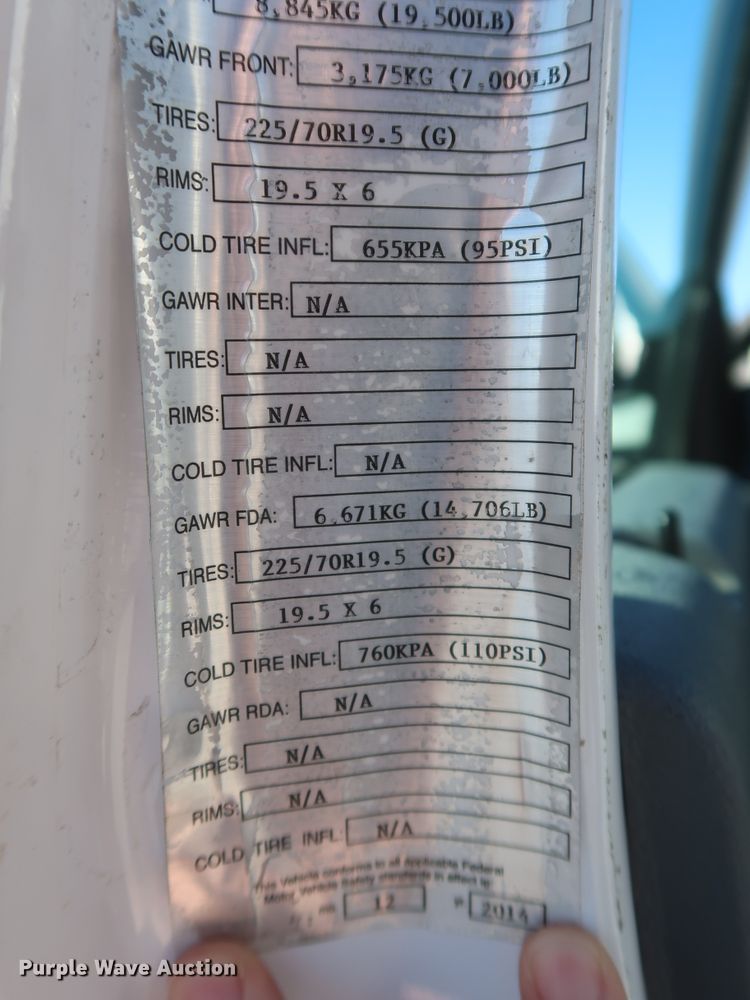 image for item HK9610 2015 Ford F550 Super Duty XL  sewer jetter truck