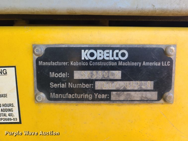 image for item HM9349 2006 Kobelco SK330LC  excavator
