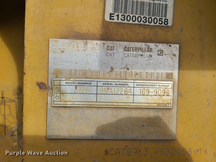 image for item HM9784 2004 Caterpillar 963C  track loader