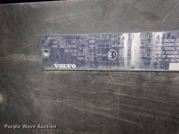 image for item HP9082 2014 Volvo EC220DL   excavator