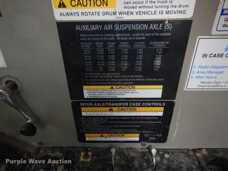 image for item HP9097 1999 Oshkosh S Series Glider  ready mix truck