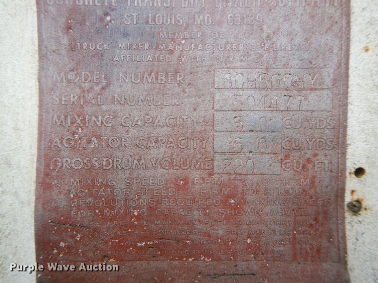 image for item HP9099 1985 Ford 9000  ready mix truck