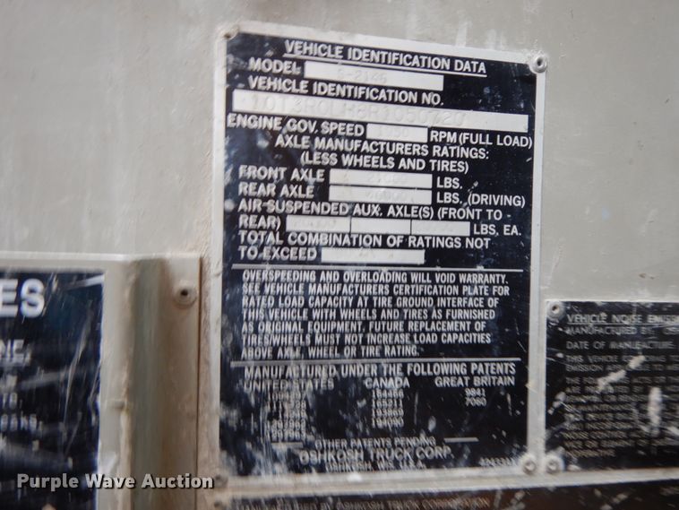 image for item HP9100 1994 Oshkosh S-2146  ready mix truck