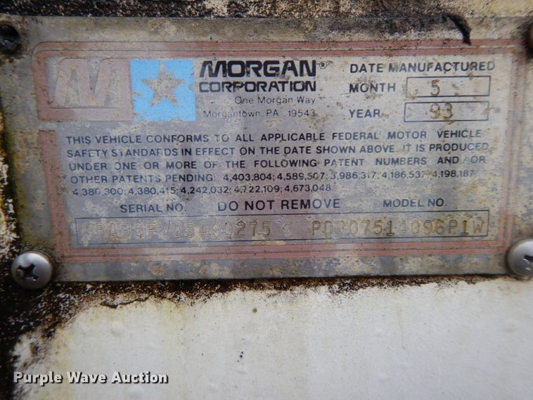 image for item HP9101 1993 GMC Vandura G3500  box truck