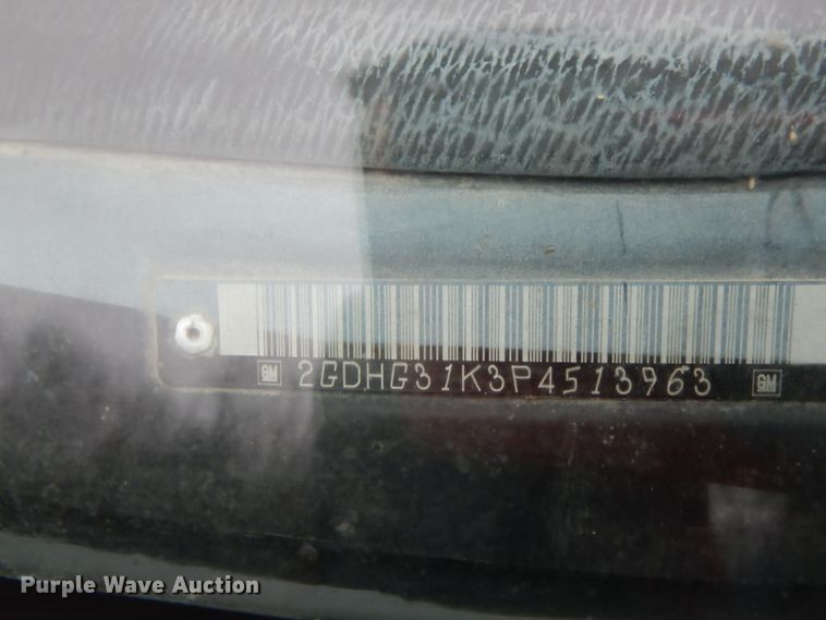 image for item HP9101 1993 GMC Vandura G3500  box truck