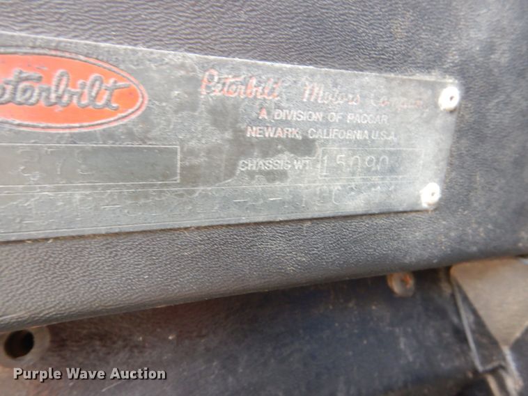 image for item HP9765 1991 Peterbilt 379  dump truck