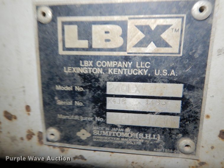 image for item HU9812 2006 Link Belt 240LX  long reach excavator