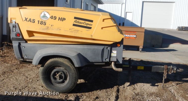 image for item HU9831 Atlas Copco XAS185JD7TTTBV  air compressor