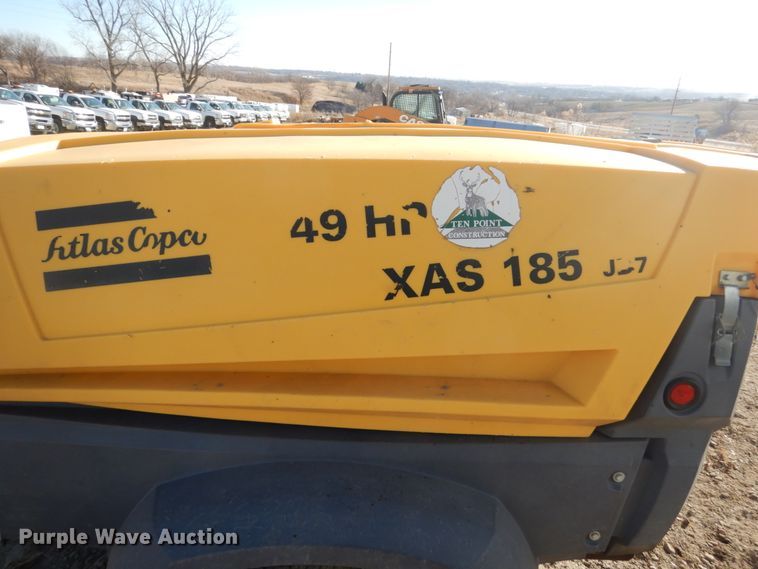 image for item HU9831 Atlas Copco XAS185JD7TTTBV  air compressor